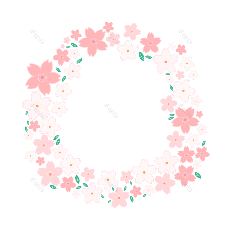 边框图片,装饰元素,花环PNG,素材免抠素材